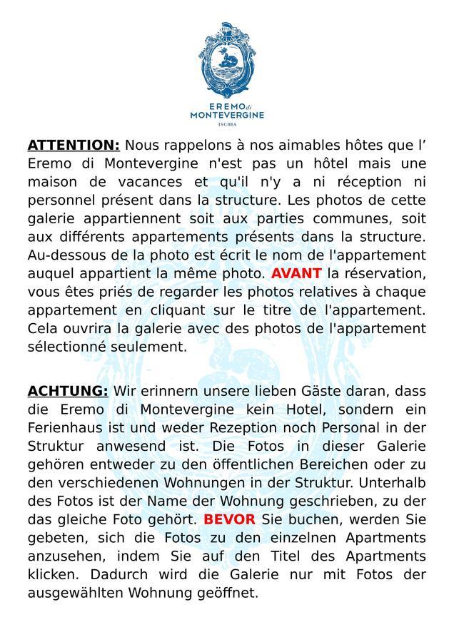 Eremo Di Montevergine Ischia Apartments Forio di Ischia Kültér fotó